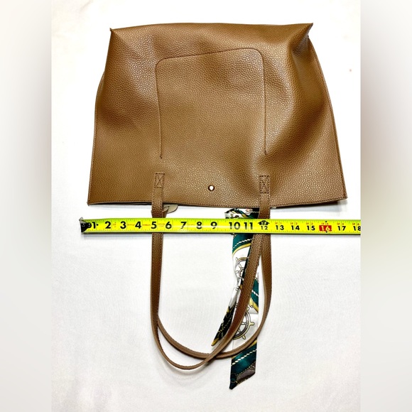 TOTE Women's Soft Faux Leather Tote Shoulder Bag Big Capacity Tassel Handbag - Picture 12 of 14